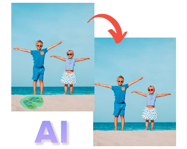 AI Object Remover App Interface on iPhone, iPad and Mac